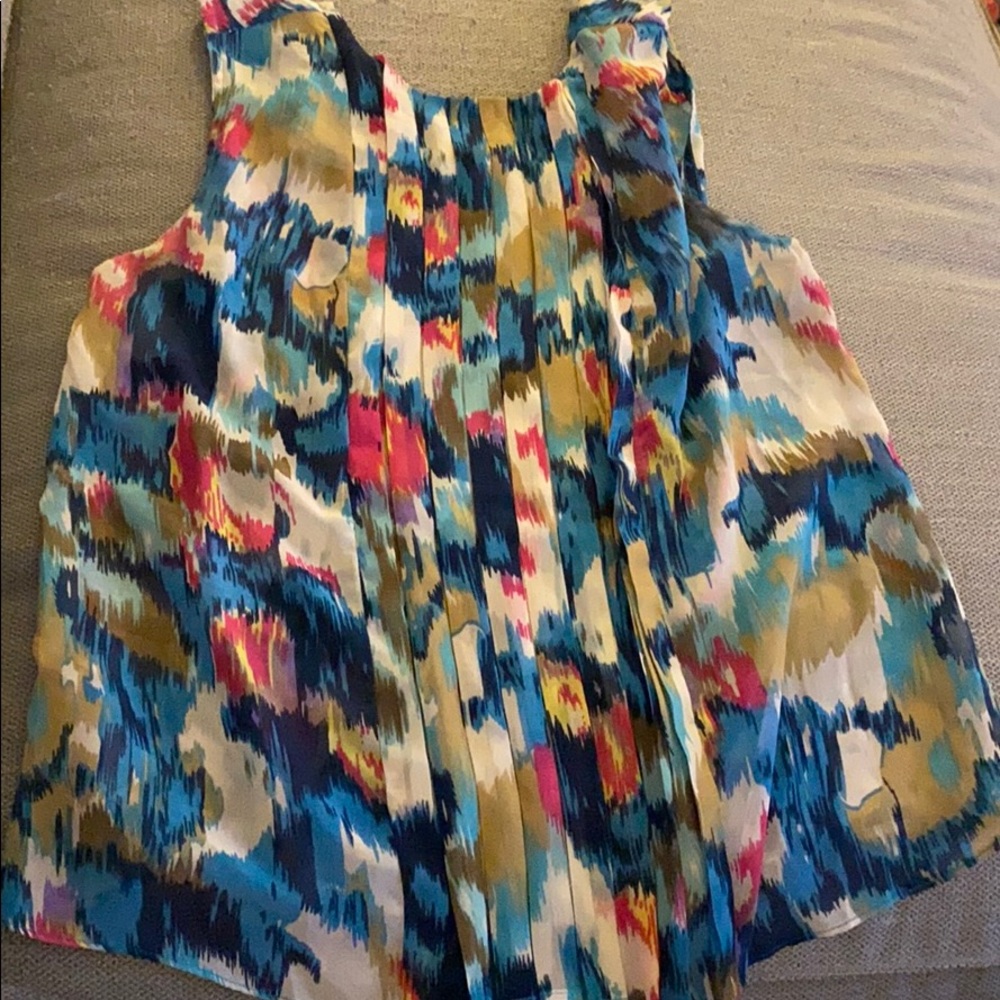 W118 Walter Baker semi sheer sleeveless shell.